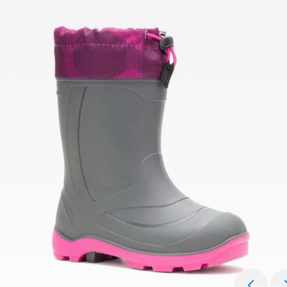 Kamik - SNOBUSTER 2 Lined Winter Boot Black/Magenta Toddler 12 Unisex. NIB - Picture 2 of 9